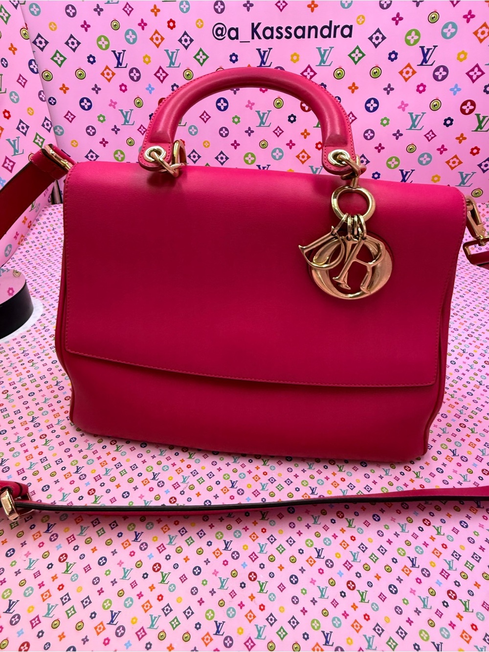 Christian Dior Diorissimo Flap Top Handle Satchel Bag - Picture 15 of 16